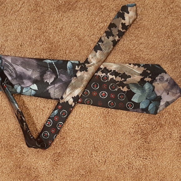 Johnny Carson Vintage Retro Mixed-Print Tie - Picture 2 of 6